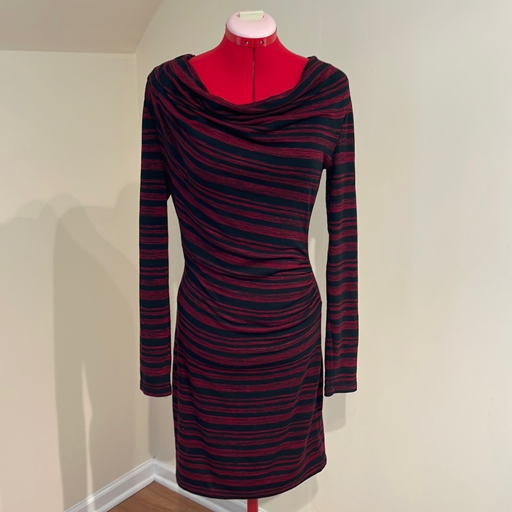 Max Studio cowl neck, long sleeve dress